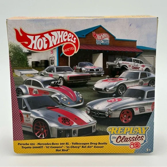 Mattel Hot Wheels Replay the Classics 80s Toy Car Set - Picture 2 of 13